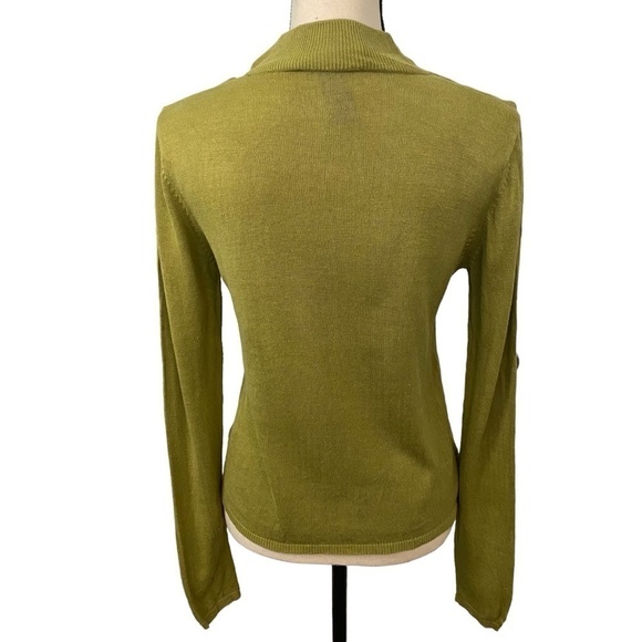 August Silk Knits Lime Green Top in Sz Small - Picture 3 of 11